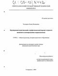 Толгурова, Элона Евгеньевна. Формирование представлений о профессиональной карьере в процессе жизненного самоопределения старшеклассника: дис. кандидат педагогических наук: 13.00.01 - Общая педагогика, история педагогики и образования. Ставрополь. 2005. 190 с.