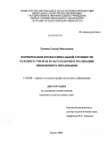 Тынник, Галина Николаевна. Формирование профессиональной готовности будущего учителя культурологии к реализации иноязычного образования: дис. кандидат педагогических наук: 13.00.08 - Теория и методика профессионального образования. Курск. 2008. 215 с.