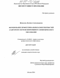 Шепилова, Людмила Александровна. Формирование профессиональных компетентностей аудиторов в системе непрерывного экономического образования: дис. кандидат педагогических наук: 13.00.08 - Теория и методика профессионального образования. Москва. 2005. 162 с.