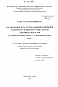 Хайрутдинова, Регина Рафаиловна. Формирование профессиональных компетенций студентов, будущих юристов на основе учебных деловых игр: на примере предметной области "Уголовно-процессуальное право": дис. кандидат наук: 13.00.08 - Теория и методика профессионального образования. Набережные Челны. 2012. 168 с.