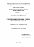 Кыдырбаева, Эльмира Омирсериковна. Формирование среднего класса и его влияние на социально-экономическое развитие страны: на примере Республики Казахстан: дис. кандидат экономических наук: 08.00.01 - Экономическая теория. Бишкек. 2010. 245 с.