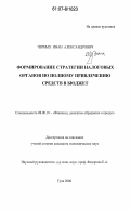 Черных, Иван Александрович. Формирование стратегии налоговых органов по полному привлечению средств в бюджет: дис. кандидат экономических наук: 08.00.10 - Финансы, денежное обращение и кредит. Тула. 2006. 140 с.