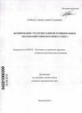 Курилас, Лариса Мирославовна. Формирование стратегии развития муниципальных образований районов Крайнего Севера: дис. кандидат экономических наук: 08.00.05 - Экономика и управление народным хозяйством: теория управления экономическими системами; макроэкономика; экономика, организация и управление предприятиями, отраслями, комплексами; управление инновациями; региональная экономика; логистика; экономика труда. Владимир. 2010. 194 с.