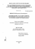 Винокуров, Владимир Владимирович. Формирование стратегии развития предпринимательской структуры на основе новой торговой марки: дис. кандидат экономических наук: 08.00.05 - Экономика и управление народным хозяйством: теория управления экономическими системами; макроэкономика; экономика, организация и управление предприятиями, отраслями, комплексами; управление инновациями; региональная экономика; логистика; экономика труда. Санкт-Петербург. 2008. 173 с.