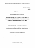 Шестерикова, Наталия Васильевна. Формирование стратегии устойчивого развития предприятия на основе системы сбалансированных показателей: дис. кандидат экономических наук: 08.00.05 - Экономика и управление народным хозяйством: теория управления экономическими системами; макроэкономика; экономика, организация и управление предприятиями, отраслями, комплексами; управление инновациями; региональная экономика; логистика; экономика труда. Нижний Новгород. 2009. 238 с.