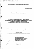 Медведева, Наталья Александровна. Формирование ценностных ориентаций у учащихся образовательных учреждений начального профессионального образования средствами православного просвещения: дис. кандидат педагогических наук: 13.00.08 - Теория и методика профессионального образования. Курган. 2000. 184 с.