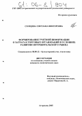 Солодова, Светлана Викторовна. Формирование учетной информации о затратах торговых организаций в условиях развития потребительского рынка: дис. кандидат экономических наук: 08.00.12 - Бухгалтерский учет, статистика. Астрахань. 2005. 205 с.