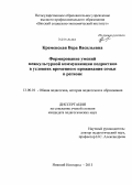 Кременская, Вера Васильевна. Формирование умений межкультурной коммуникации подростков в условиях временного проживания семьи в регионе: дис. кандидат наук: 13.00.01 - Общая педагогика, история педагогики и образования. Нижний Новгород. 2013. 173 с.