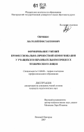 Опришко, Анатолий Константинович. Формирование умений профессионально-личностной коммуникации у учащихся в образовательном процессе технического лицея: дис. кандидат педагогических наук: 13.00.08 - Теория и методика профессионального образования. Великий Новгород. 2007. 205 с.