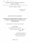 Моисеев, Николай Владимирович. Формирование упорядоченных доменных структур в пленках ферритов-гранатов в импульсном магнитном поле: дис. кандидат физико-математических наук: 01.04.11 - Физика магнитных явлений. Саранск. 1998. 138 с.