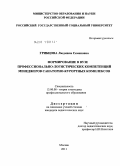 Грибцова, Людмила Семеновна. Формирование в вузе профессионально-логистических компетенций менеджеров санаторно-курортных комплексов: дис. кандидат педагогических наук: 13.00.08 - Теория и методика профессионального образования. Москва. 2011. 198 с.