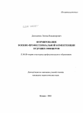 Доломанюк, Леонид Владимирович. Формирование военно-профессиональной компетенции будущих офицеров: дис. кандидат педагогических наук: 13.00.08 - Теория и методика профессионального образования. Казань. 2011. 224 с.