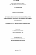 Шарапов, Михаил Васильевич. Функциональное содержание отношений, факторы формирования и стратегии развития финансового рынка макрорегиона: дис. доктор экономических наук: 08.00.10 - Финансы, денежное обращение и кредит. Краснодар. 2006. 289 с.