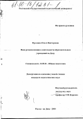 Фроленко, Ольга Викторовна. Идея регионализации в деятельности образовательных учреждений на Дону: дис. кандидат педагогических наук: 13.00.01 - Общая педагогика, история педагогики и образования. Ростов-на-Дону. 2000. 164 с.