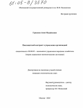 Грязнова, Анна Михайловна. Имплицитный контракт в управлении организацией: дис. кандидат экономических наук: 08.00.05 - Экономика и управление народным хозяйством: теория управления экономическими системами; макроэкономика; экономика, организация и управление предприятиями, отраслями, комплексами; управление инновациями; региональная экономика; логистика; экономика труда. Москва. 2005. 150 с.