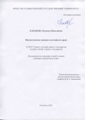 Кабанова Людмила Николаевна. Имущественные санкции в российском праве: дис. кандидат наук: 12.00.01 - Теория и история права и государства; история учений о праве и государстве. ФГБОУ ВО «Пензенский государственный университет». 2019. 209 с.