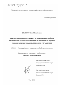 Куликов, Олег Михайлович. Информационная поддержка принятия решений при ликвидации техногенных чрезвычайных ситуаций на основе моделирования сценариев управления: дис. кандидат технических наук: 05.13.01 - Системный анализ, управление и обработка информации (по отраслям). Уфа. 2002. 150 с.