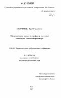 Соломатова, Вера Вячеславовна. Информационные технологии как фактор подготовки специалистов социальной сферы в вузе: дис. кандидат педагогических наук: 13.00.08 - Теория и методика профессионального образования. Тула. 2007. 221 с.