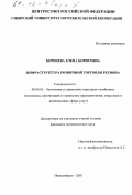 Коренева, Елена Борисовна. Инфраструктура розничной торговли региона: дис. кандидат экономических наук: 08.00.05 - Экономика и управление народным хозяйством: теория управления экономическими системами; макроэкономика; экономика, организация и управление предприятиями, отраслями, комплексами; управление инновациями; региональная экономика; логистика; экономика труда. Новосибирск. 2001. 197 с.