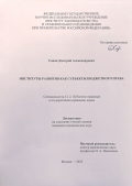 Савин Дмитрий Александрович. Институты развития как субъекты бюджетного права: дис. кандидат наук: 00.00.00 - Другие cпециальности. ФГНИУ «Институт законодательства и сравнительного правоведения при Правительстве Российской Федерации». 2023. 254 с.