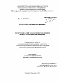 Кирсанова, Екатерина Владимировна. Инструментарий эффективного развития малых и средних предприятий: дис. кандидат экономических наук: 08.00.05 - Экономика и управление народным хозяйством: теория управления экономическими системами; макроэкономика; экономика, организация и управление предприятиями, отраслями, комплексами; управление инновациями; региональная экономика; логистика; экономика труда. Нижний Новгород. 2010. 179 с.