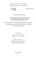 Шульгатый, Олег Леонидович. Интеграция субъектов российского рынка образовательных услуг: дис. кандидат экономических наук: 08.00.05 - Экономика и управление народным хозяйством: теория управления экономическими системами; макроэкономика; экономика, организация и управление предприятиями, отраслями, комплексами; управление инновациями; региональная экономика; логистика; экономика труда. Майкоп. 2007. 148 с.