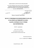 Белов, Алексей Сергеевич. Искусственные волноводные каналы в магнитоактивной плазме: лабораторные и натурные эксперименты: дис. кандидат физико-математических наук: 01.04.03 - Радиофизика. Нижний Новгород. 2009. 140 с.