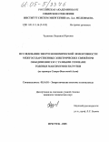 Чудинова, Людмила Юрьевна. Исследование энергоэкономической эффективности межгосударственных электрических связей при объединении ЭЭС с разными сезонами годовых максимумов нагрузки: На примере Северо-Восточной Азии: дис. кандидат технических наук: 05.14.01 - Энергетические системы и комплексы. Иркутск. 2005. 125 с.