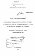 Хасин, Александр Александрович. Катализаторы на основе слоистых структур для процессов превращения природного газа в синтетические жидкие топлива: дис. доктор химических наук: 02.00.15 - Катализ. Новосибирск. 2005. 330 с.