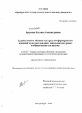 Бреусова, Татьяна Александровна. Художественное общение как средство формирования духовной культуры младшего школьника на уроках изобразительного искусства: дис. кандидат педагогических наук: 13.00.02 - Теория и методика обучения и воспитания (по областям и уровням образования). Екатеринбург. 2009. 150 с.