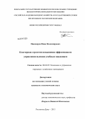 Пивоваров, Иван Владимирович. Кластерная стратегия повышения эффективности управления высшим учебным заведением: дис. кандидат наук: 08.00.05 - Экономика и управление народным хозяйством: теория управления экономическими системами; макроэкономика; экономика, организация и управление предприятиями, отраслями, комплексами; управление инновациями; региональная экономика; логистика; экономика труда. Ростов-на-Дону. 2013. 169 с.