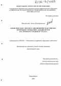 Михайлова, Анна Дмитриевна. Комплексная эколого-экономическая оценка природно-городских ландшафтов: На примере Среднего Урала: дис. кандидат экономических наук: 08.00.05 - Экономика и управление народным хозяйством: теория управления экономическими системами; макроэкономика; экономика, организация и управление предприятиями, отраслями, комплексами; управление инновациями; региональная экономика; логистика; экономика труда. Новосибирск. 2005. 176 с.