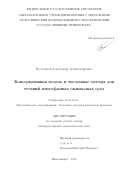 Белозеров, Александр Александрович. Консервативная модель и численные методы для течений многофазных сжимаемых сред: дис. кандидат наук: 05.13.18 - Математическое моделирование, численные методы и комплексы программ. Новосибирск. 2016. 125 с.