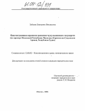 Зайцева, Екатерина Витальевна. Конституционно-правовое развитие мусульманских государств: На примере Исламской Республики Пакистан, Королевства Саудовская Аравия, Республики Судан: дис. кандидат юридических наук: 12.00.02 - Конституционное право; муниципальное право. Москва. 2004. 244 с.