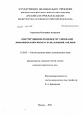 Сороковая, Екатерина Андреевна. Конституционно-правовое регулирование экономической сферы в странах Южной Америки: дис. кандидат юридических наук: 12.00.02 - Конституционное право; муниципальное право. Москва. 2010. 169 с.