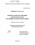 Коняхина, Олеся Викторовна. Контекстуально обусловленные лексические средства негативной характеристики человека: дис. кандидат филологических наук: 10.02.01 - Русский язык. Тамбов. 2005. 250 с.