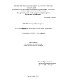 Ильина Екатерина Владимировна. Концепт МОРЕ в языковом сознании поморов: дис. кандидат наук: 10.02.01 - Русский язык. ФГАОУ ВО «Северный (Арктический) федеральный университет имени М.В. Ломоносова». 2016. 325 с.