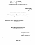 Мастерских, Светлана Валерьевна. Концепт "желание" в сопоставительном плане: На материале глагольных лексем русского, английского и немецкого языков: дис. кандидат филологических наук: 10.02.20 - Сравнительно-историческое, типологическое и сопоставительное языкознание. Тюмень. 2004. 214 с.