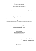 Реутова Ольга Валерьевна. Кристаллические структуры новых синтетических иодатов и германат-силикатов с крупными катионами: тополого-симметрийный анализ и соотношение структура-свойства: дис. кандидат наук: 00.00.00 - Другие cпециальности. ФГБОУ ВО «Московский государственный университет имени М.В. Ломоносова». 2024. 127 с.