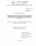 Тябаев, Андрей Евгеньевич. Ландшафтный анализ территории средствами ГИС-технологий при планировании хозяйственной деятельности: На примере юго-востока Томской области: дис. кандидат географических наук: 25.00.23 - Физическая география и биогеография, география почв и геохимия ландшафтов. Томск. 2004. 186 с.