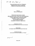 Федосов, Виктор Александрович. Лингвометодические основы обучения русскому языку как иностранному с учетом факторов языковой среды и родного языка студентов: На материале обучения венгерских студентов-филологов: дис. доктор педагогических наук: 13.00.02 - Теория и методика обучения и воспитания (по областям и уровням образования). Москва. 1999. 253 с.