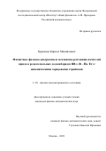 Красиков Кирилл Михайлович. Магнитные фазовые диаграммы и механизмы рассеяния носителей заряда в редкоземельных додекаборидах RB12 (R – Ho, Er) с динамическими зарядовыми страйпами: дис. кандидат наук: 00.00.00 - Другие cпециальности. ФГБОУ ВО «МИРЭА - Российский технологический университет». 2024. 118 с.