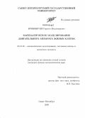 Кривовичев, Герасим Владимирович. Математическое моделирование двигательного аппарата живых клеток: дис. кандидат физико-математических наук: 05.13.18 - Математическое моделирование, численные методы и комплексы программ. Санкт-Петербург. 2009. 129 с.