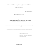 Ефимов Илья Николаевич. Математическое моделирование и комплексы программ в системах контроля доступа к информационным ресурсам: дис. кандидат наук: 05.13.18 - Математическое моделирование, численные методы и комплексы программ. ФГБОУ ВО «Самарский государственный технический университет». 2016. 125 с.