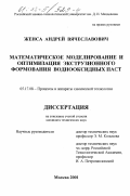 Женса, Андрей Вячеславович. Математическое моделирование и оптимизация экструзионного формования воднооксидных паст: дис. кандидат технических наук: 05.17.08 - Процессы и аппараты химической технологии. Москва. 2000. 151 с.