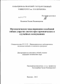 Исламова, Оксана Владимировна. Математическое моделирование колебаний гибких упругих систем при гармонических и случайных возмущениях: дис. кандидат технических наук: 05.13.18 - Математическое моделирование, численные методы и комплексы программ. Нальчик. 2012. 186 с.