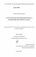 Михайлов, Владимир Юрьевич. Математическое моделирование процесса вспенивания окисленного графита: дис. кандидат физико-математических наук: 05.13.18 - Математическое моделирование, численные методы и комплексы программ. Саратов. 2006. 101 с.