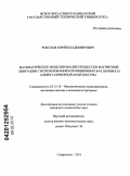 Рокотов, Юрий Владимирович. Математическое моделирование процессов магнитной левитации с использованием реляционных баз данных и клиент-серверной архитектуры: дис. кандидат технических наук: 05.13.18 - Математическое моделирование, численные методы и комплексы программ. Ставрополь. 2011. 121 с.