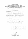 Грабовский, Андрей Владимирович. Мебиусовская форма ядра БФКЛ: дис. кандидат физико-математических наук: 01.04.02 - Теоретическая физика. Новосибирск. 2010. 104 с.