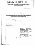 Грищенко, Алексей Николаевич. Механизм административно-правового регулирования рынка ценных бумаг в Российской Федерации: дис. кандидат юридических наук: 12.00.14 - Административное право, финансовое право, информационное право. Москва. 2002. 199 с.